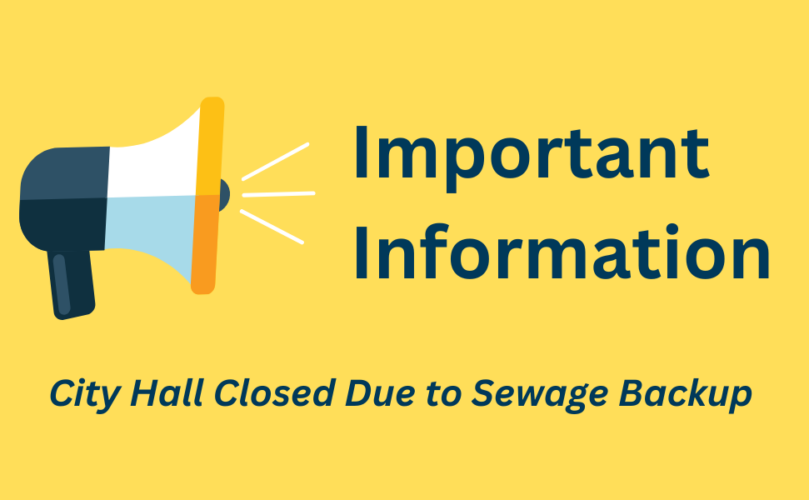 City Hall Closed Due to Sewage Backup